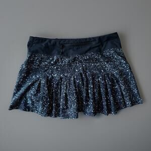 Lululemon Circuit Breaker Skirt 4 Black Speckle Sportswear Athleisure Tennis